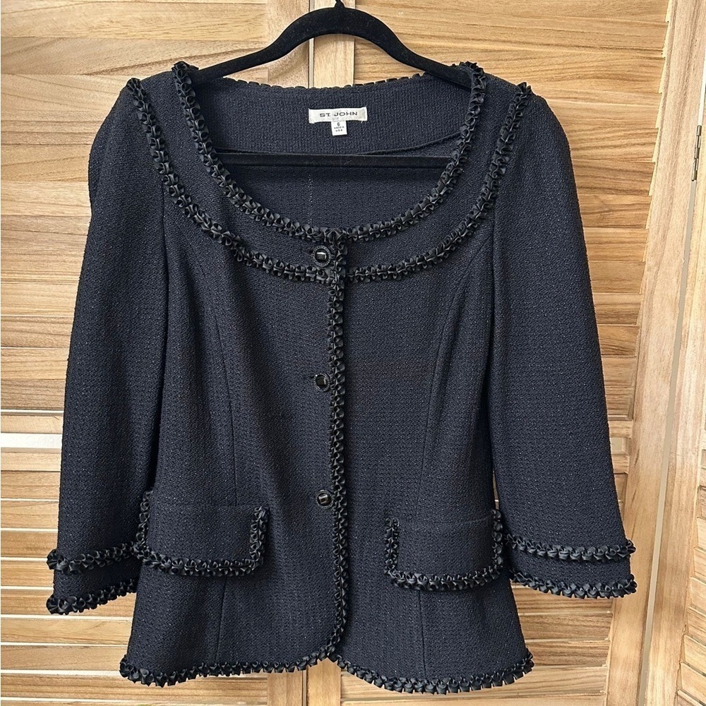 St. John Collection by Marie Gray  Knit Jacket Size 6